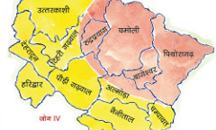 Uttarakhand map