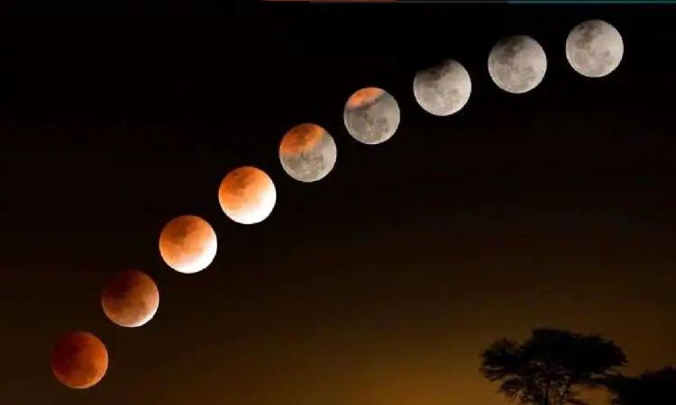 चंद्र ग्रहण:,फोटो-newsroompost
