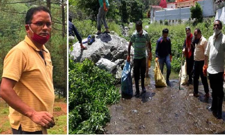 जगदीश ने नाला बन चुकी शिप्रा नदी को किया साफ, ढूंढ़ा उद्गम स्थल
