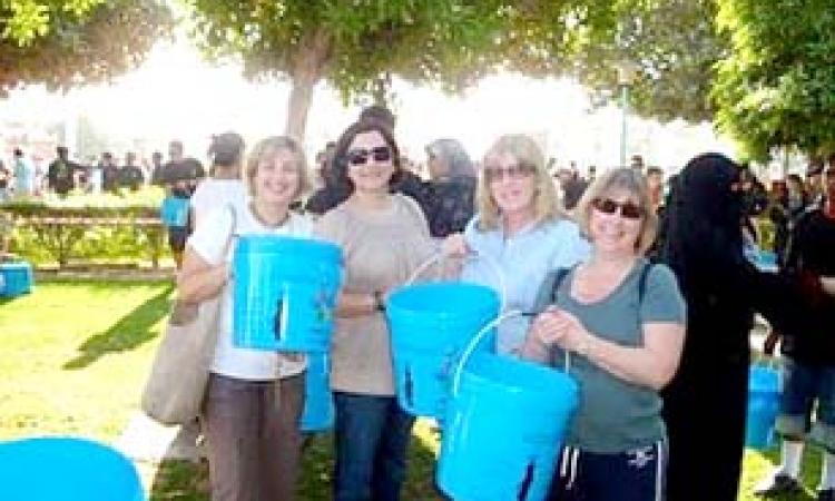 water bucket walk