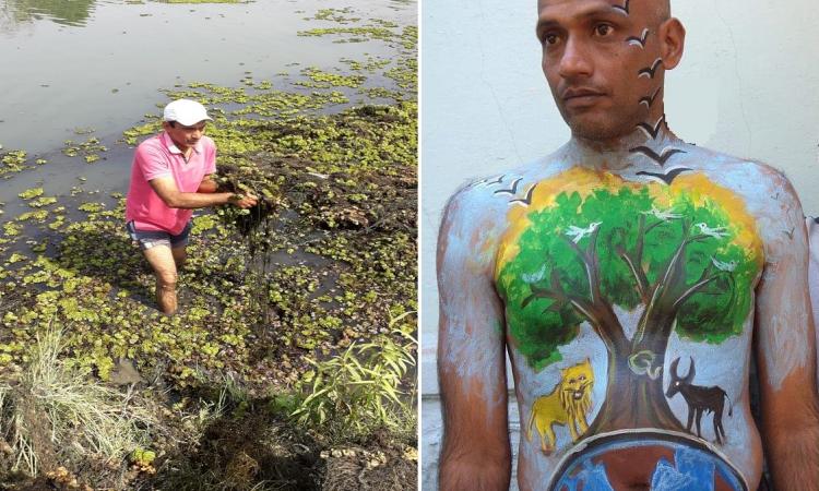 छत्तीसगढ़ः पर्यावरण संरक्षण में जुटे वीरेंद्र, 35 तालाब, एक नदी और 2 कुंड किए स्वच्छ
