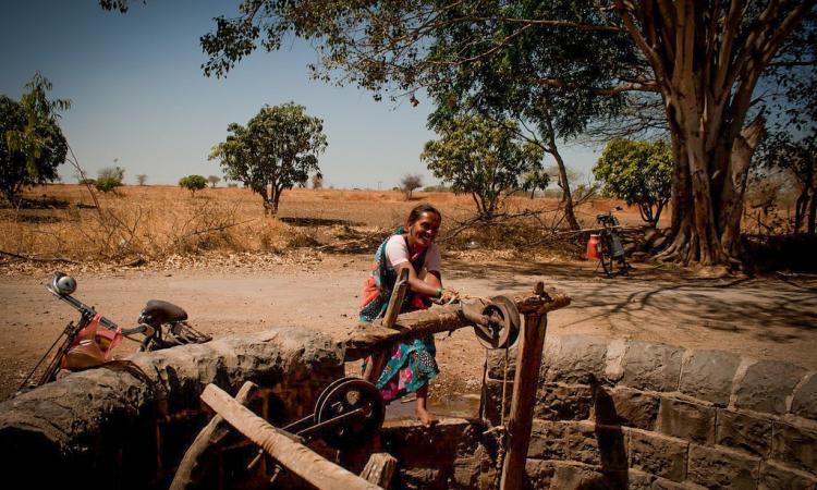 50 year old well in Thapewadi village