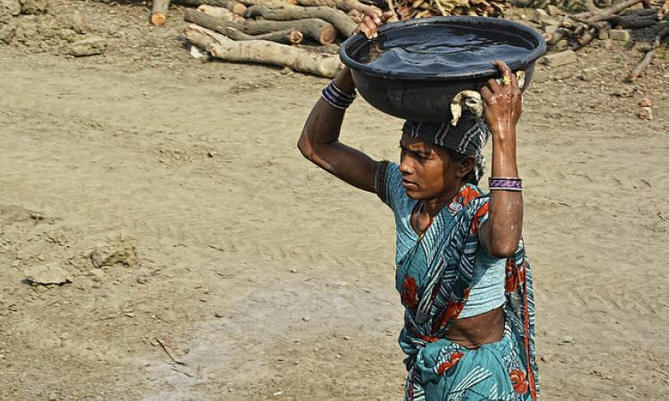 Rural India walks far to get water (Source: IWP Flickr Photos)