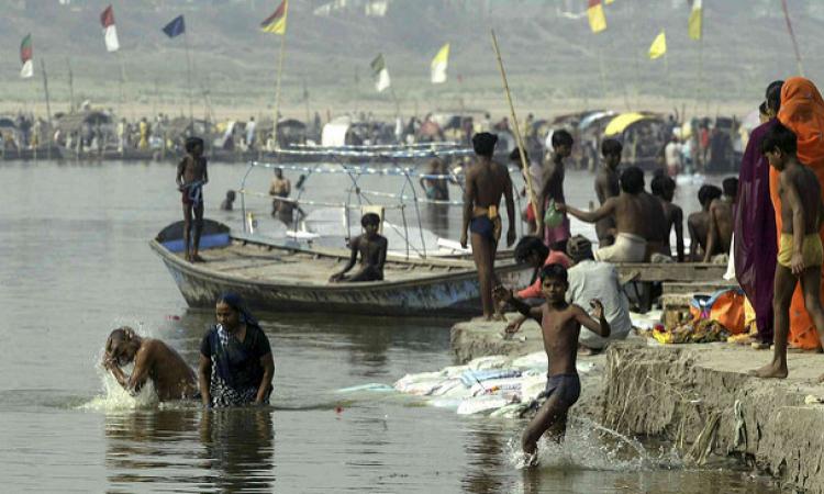 Ganga river at Sangam, Allahabad (Source: IWP Flickr photos)