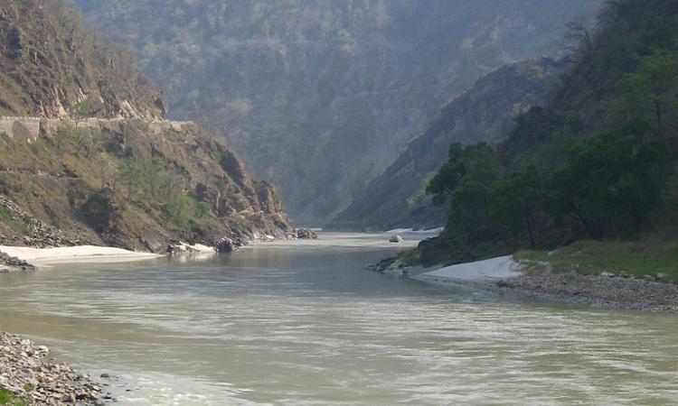 River Ganga at Kaudiyala, Uttarakhand