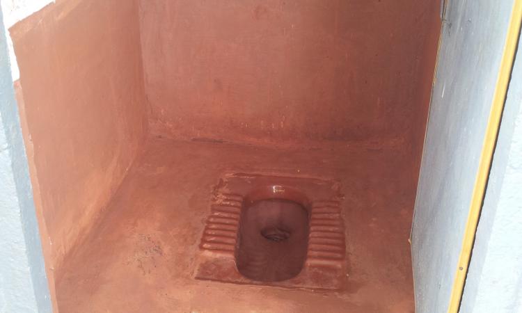 A toilet constructed under Parishudh initiative