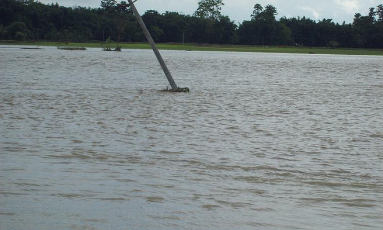 Flooded Simen river in Brahmaputra basin (Source: IWP Flickr Photos)