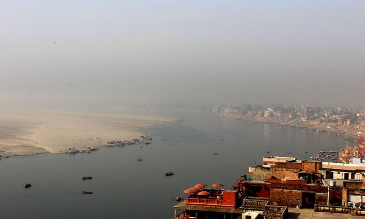 Ganga river in Varanasi, UP (Source: Wikipedia)