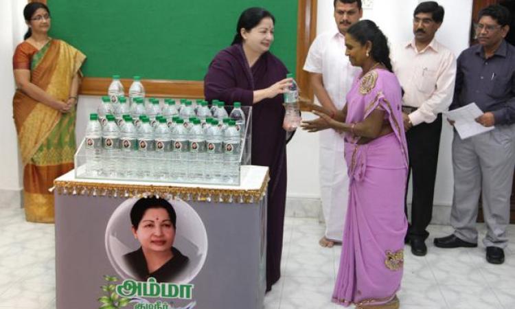 Amma rose to popularity with her many welfare schemes for the poor.