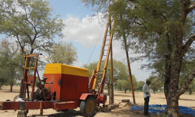 Borewells go deep in Kaladera, Rajasthan