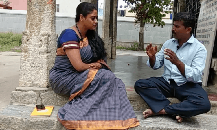 Ramakrishna Bovi is a traditional well-digger in Bengaluru. Image credit: Citizen Matters