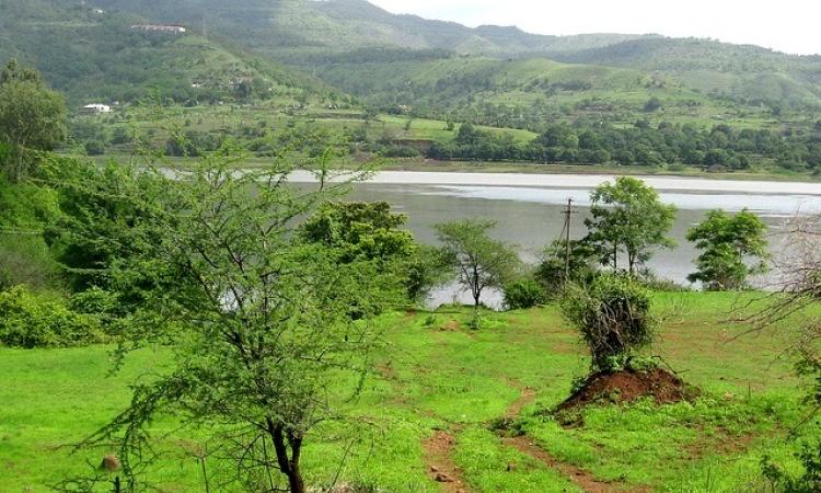 Mountains in the catchment area of Khadakwasla dam