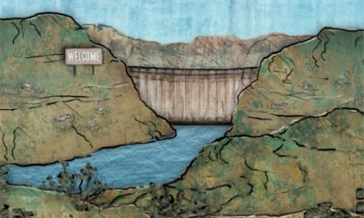 Renukaji Dam Sketch courtesy: Hill Post