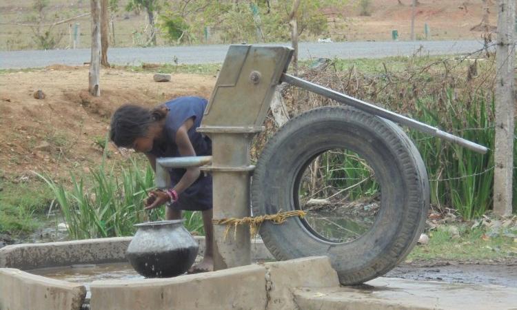 Drinking water source in a village at Kawardha, Chhattisgarh