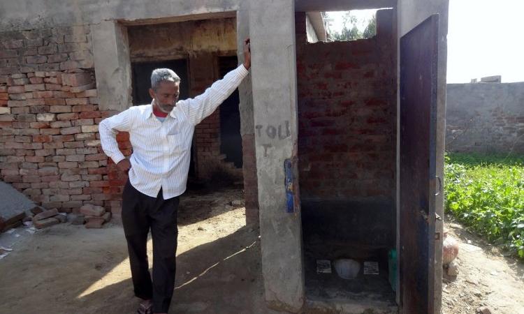 A toilet constructed under SBM. (Source: IWP Flickr photos)