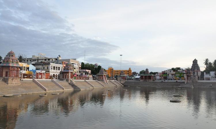 Once every 12 years, pilgrims take a dip in the sacred tank where the holy rivers are believed to converge during the Mahamaham festival.