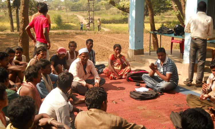 A farmers field school at Angara