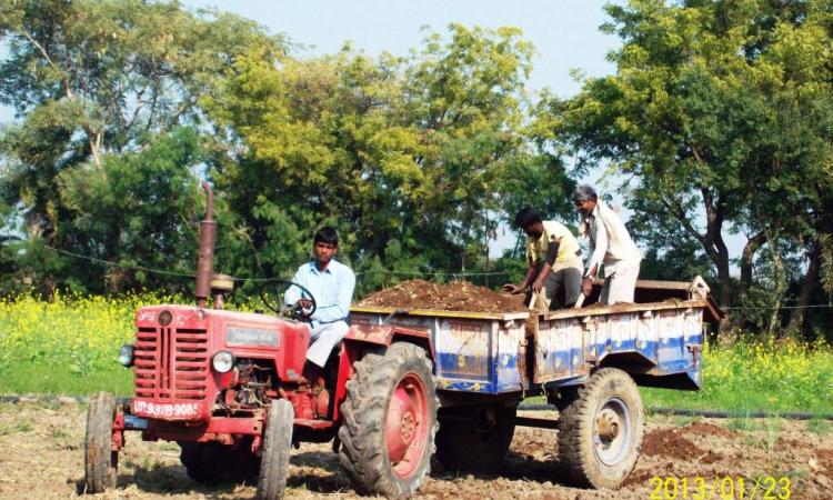 A farmer in Jhansi, Bundelkhand