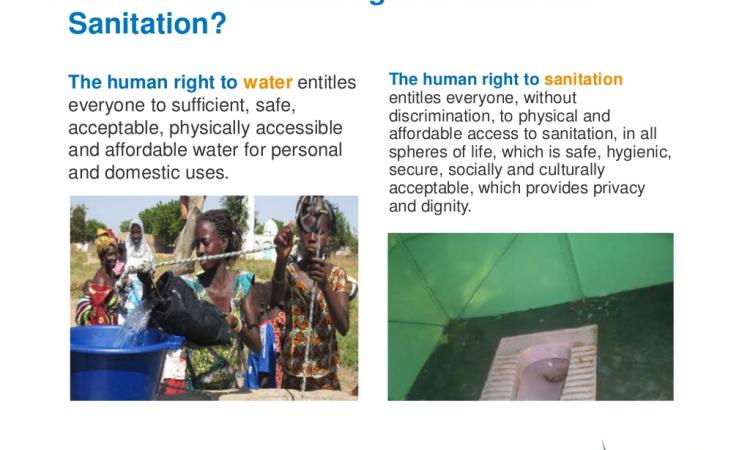 Definitions of the human rights to water and sanitation (Source: SIWI)