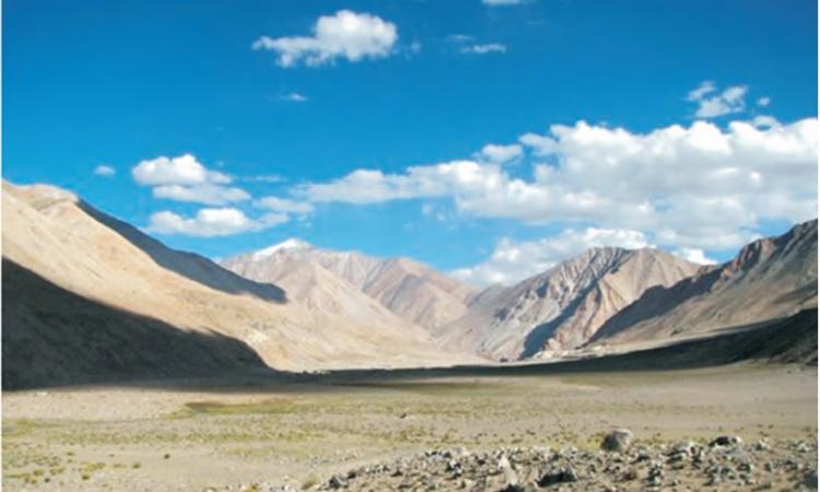 A view of the majestic Himalayas