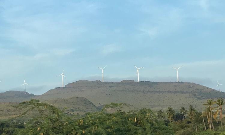 Windmills in Karnataka, India. Picture credit: India Water Portal