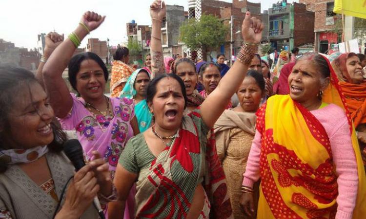 Women at Jan Jagriti Sanvad organised by Lok Shakti Manch. (Source: Lok Shakti Manch)