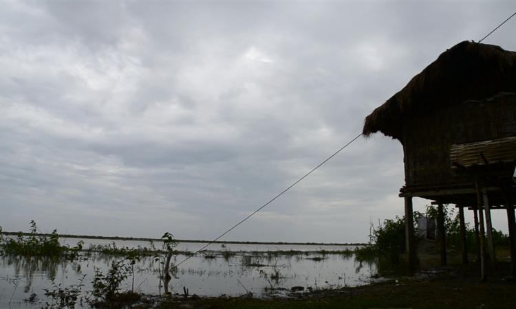 House on stilts (Chang ghar) in Majuli