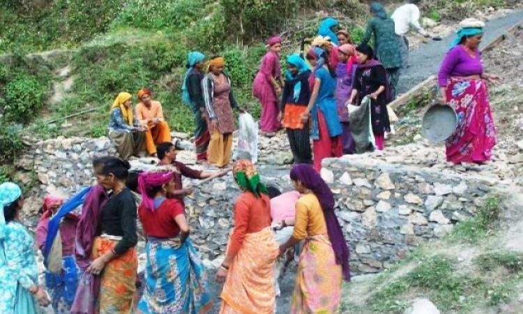 Hill women and natural resources management (Source: India Water Portal)