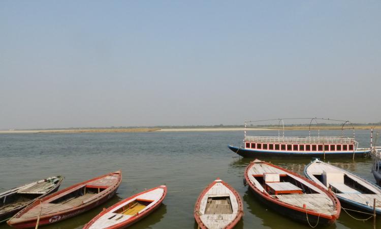 Boats on the ganga