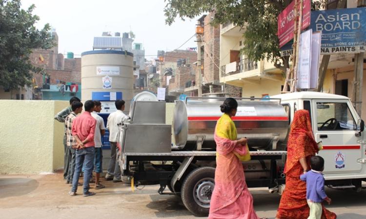 Safe drinking water, in difficult times (Image Source: PIramal Sarvajal)