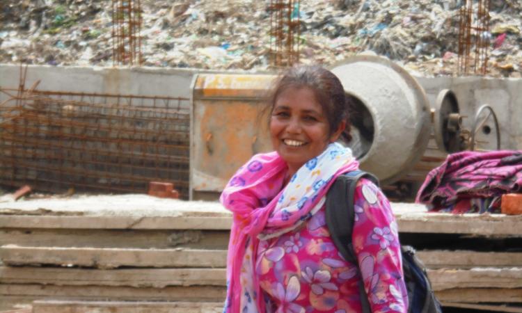 Pushpa has been leading the struggle of Bhalaswa residents to clean water