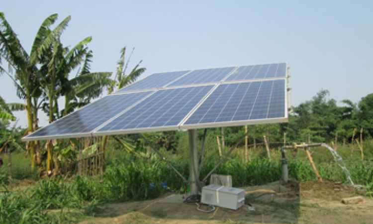 A solar water pump (Source: Sehgal Foundation)