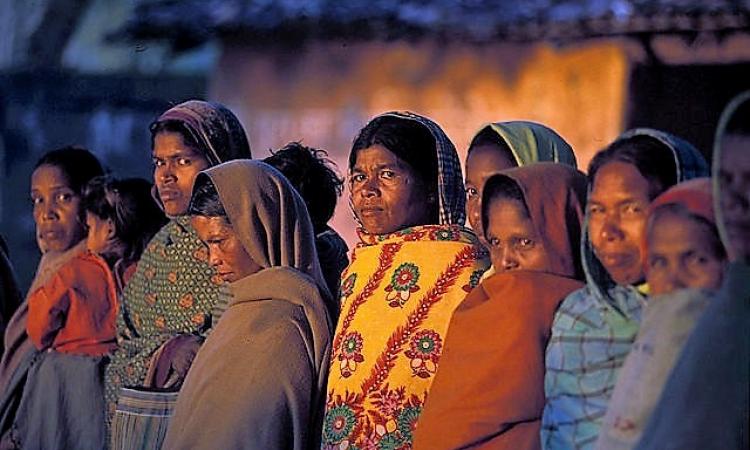 Women and their unvoiced sanitation needs. (Women in Deogarh morning, Orissa, India. Source: Simon Williams / Ekta Parishad)